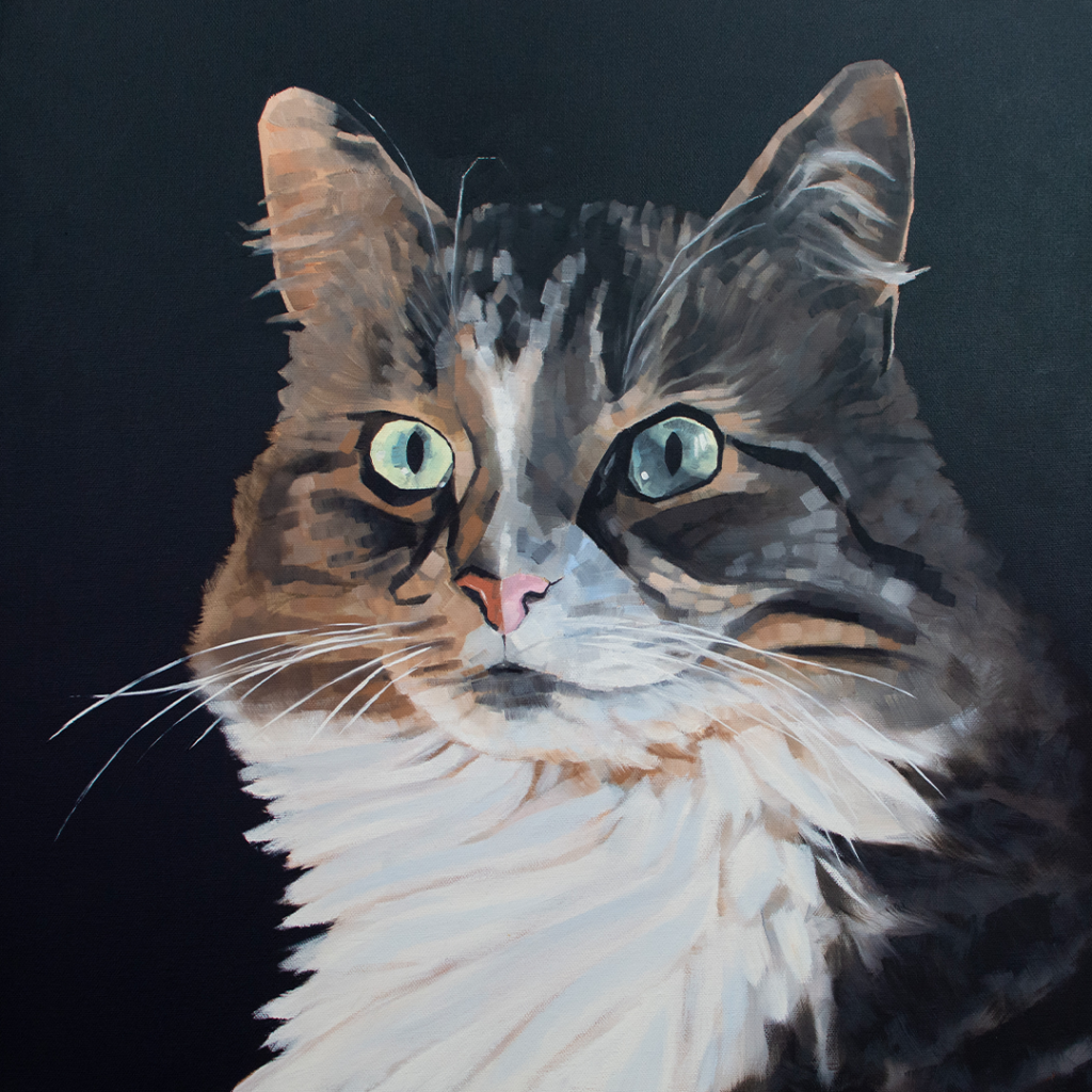 Cat Oil Portrait